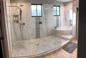 luxury bathroom transformation