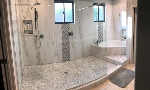 luxury bathroom transformation